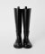 ROUND TOE LONG BOOTS - BLACK