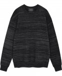 플레어업() 2Mix knit Sweater - Black (FL-180)