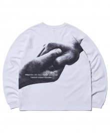 HUMAN KINDNESS LONG SLEEVE TEE - WHITE