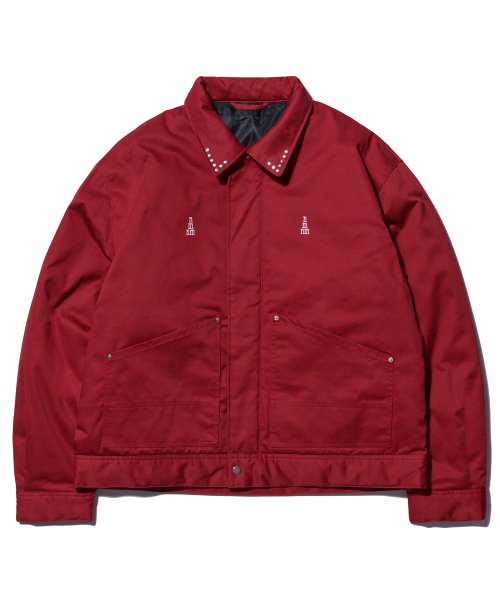 red worker jacket