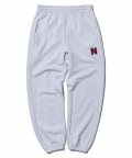 BOUCLE ARCH LOGO SWEATPANTS - WHITE MELANGE