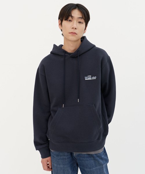 플랙() 럭키 워시 클럽 그래픽 후디 네이비 상품 이미지