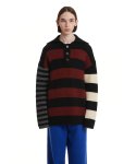 트렁크프로젝트(TRUNK PROJECT) Stripe Pique Polo Knit Sweater_Multi