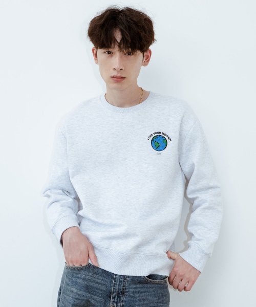 플랙() 럭키 워시 러브 유어 마더 스웨트셔츠 라이트 그레이 상품 이미지