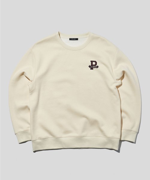플랙() 럭키 워시 P LOGO 스웨트셔츠 아이보리 상품 이미지