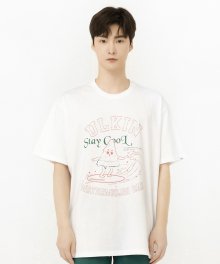 UL:KIN X LOTTE CONFECTIONERY_STAY COOL WATERMELON BAR T-Shirts_White