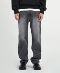 덴메이드(DENMADE) DEN1261 fuzzy grey wide jeans