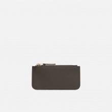 Square card zip wallet Khaki