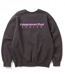 (FW21) DSN-Logo Crewneck Charcoal