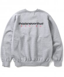 (FW21) DSN-Logo Crewneck Heather Grey