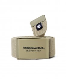 T-Logo Web Belt Beige