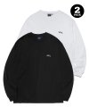 (24SS) [ONEMILE WEAR] 2PACK SMALL ARCH LS WHITE / BLACK