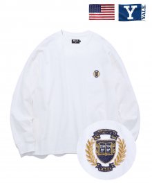 EMBROIDERY EMBLEM LS WHITE