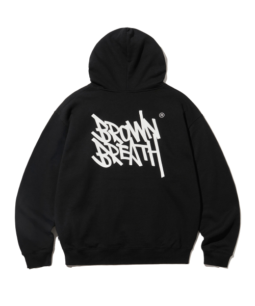 브라운브레스(brownbreath) TAG OG HOODIE - BLACK
