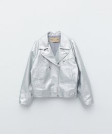 PAINT RIDER JACKET IN SILVER