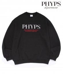 NA GALLERY X PHYPS® LOGO CREWNECK BLACK