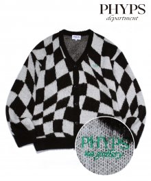 NA GALLERY X PHYPS® NA PHYCHEDELIC ART CARDIGAN BLACK