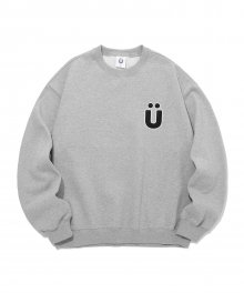 BIG U LOGO SWEATSHIRTS_GREY(IK2BFMM440A)