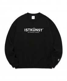 ISTKUNST LOGO SWEATSHIRTS_BLACK(IK2BFMM445A)