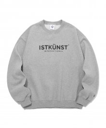 ISTKUNST LOGO SWEATSHIRTS_GREY(IK2BFMM445A)