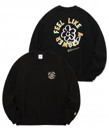 FEEL LIKE A FLOWER SWEATSHIRTS_BLACK(IK2BFMM453A)