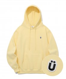 U LOGO WAPPEN HOODIE_YELLOW(IK2BFMM400A)