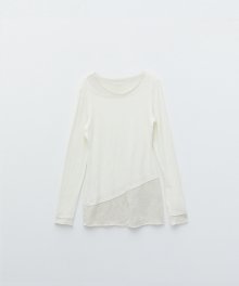 MULTI LAYERED TOP IN IVORY