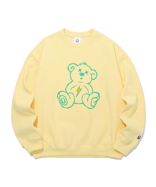 THUNDER BEAR SWEATSHIRTS_YELLOW(IK2BFMM455A)