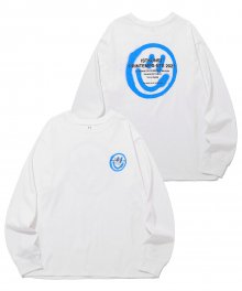 LOGO&SMILEY L/S TEE_WHITE(IK2BFMT550A)