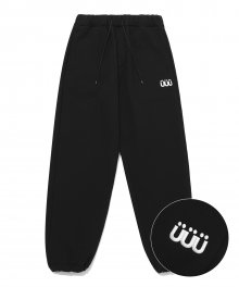 UUU LOGO WIDE SWEATPANTS_BLACK(IK2BFMPA11A)