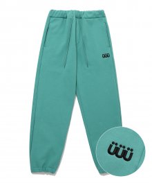 UUU LOGO WIDE SWEATPANTS_DUST MINT(IK2BFMPA11A)