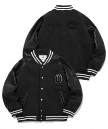 U LOGO VARSITY JACKET_BLACK(IK2BFMB940A)