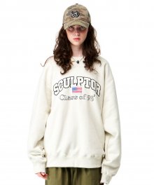 Class Arch Logo Sweatshirts Cream