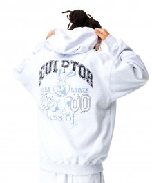 Mascot Varsity Hoodie White Melange