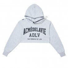 CROP SETUP HOODIE MELANGE