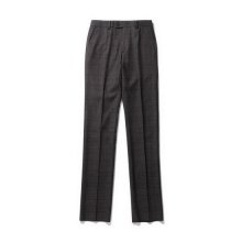 double breasted check wool suit pants_CWFCW21851BRX