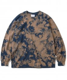 Bleached Pocket L/S Tee Navy