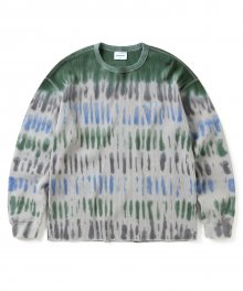 Tie Dye Waffle L/S Top Grey