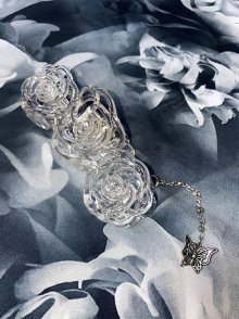 OLD ROSE HAIR CLIP [CLEAR]