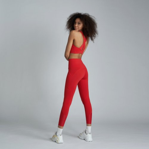 Легинсы AW11PL01 с поддержкой_Red