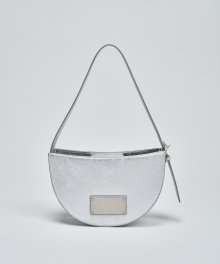 HALF MOON BAG IN SILVER