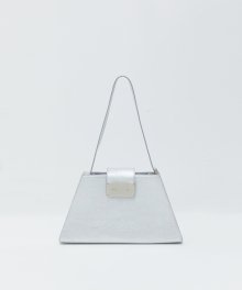 HALF SQUARE BAG IN SILVER