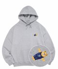 (23SS) EMBROIDERY YOGA BEGINNER CLASS HOODIE GRAY