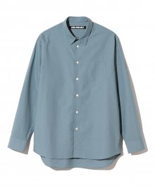 crinkled cotton shirts blue