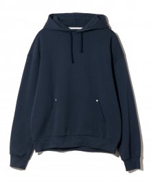 tidy crop sweat hoodie navy
