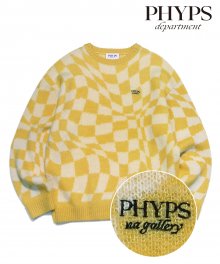 NA GALLERY X PHYPS® NA PHYCHEDELIC ART BRUSHED KNIT YELLOW