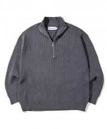 Cozy Soft Half-Zip Knit (Gray)