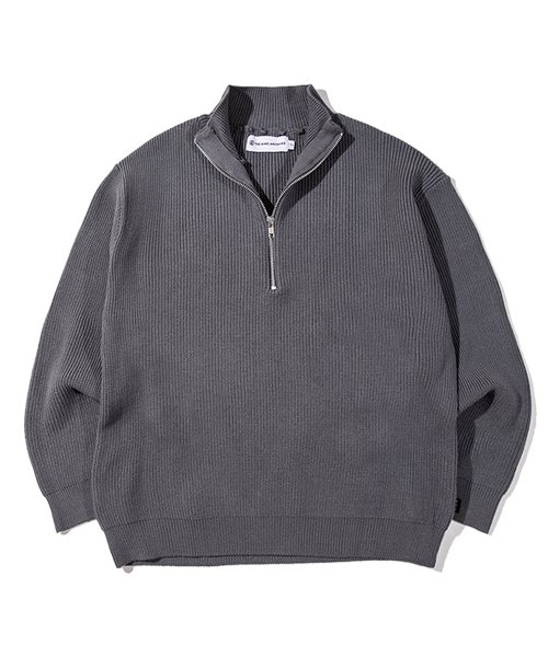 Cozy Soft Half-Zip Knit (Gray 