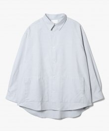 Oxford Side Pocket Shirts [Light Grey]