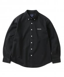 (FW21) T-Logo Twill Shirt Black